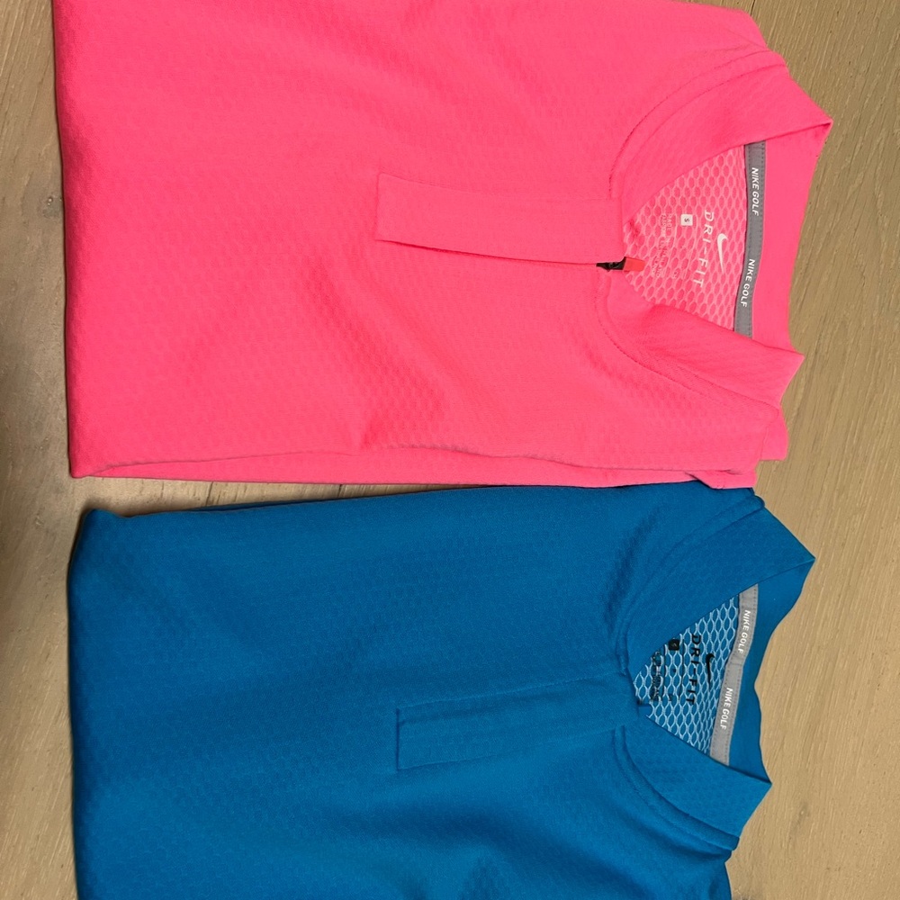 Set of 2 Nike Dri-Fit sleeveless polo